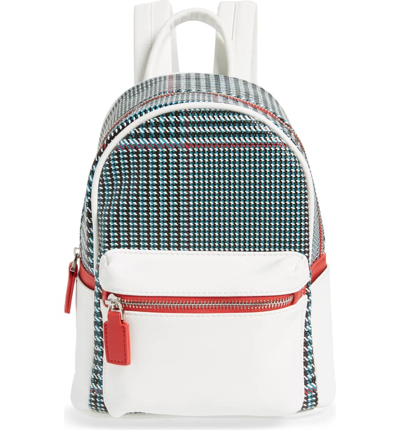 woven mini backpack